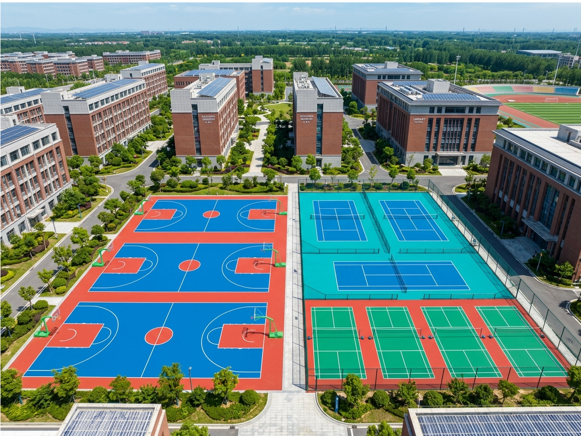 海东市硅PU球场硅PU球场 - 厂家